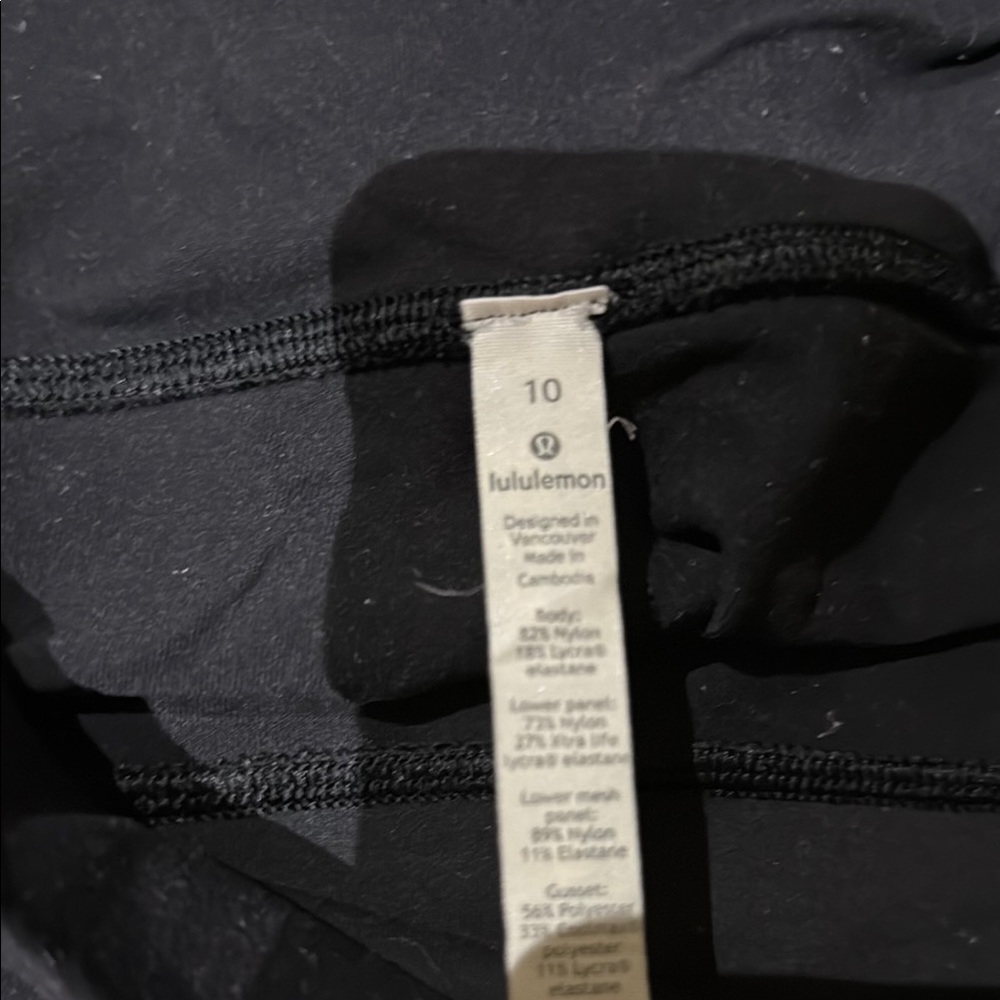 Lululemon Black Cropped Leggings - Picture 4 of 4